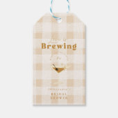 Liebe Braut Espresso Martini Brautparty Geschenkanhänger (Vorderseite)