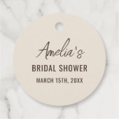 Liebe Braut Espresso Martini Brautparty Geschenkanhänger (Rückseite)