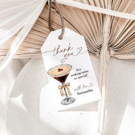 Liebe braut Espresso Martini Brautparty Geschenkanhänger