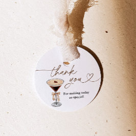 Liebe braut Espresso Martini Brautparty Geschenkanhänger