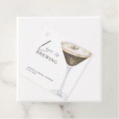 Liebe Braut Espresso Martini Brautparty Geschenkanhänger (Beispiel)