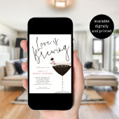 Liebe Braut Espresso Martini Brautparty Inv Einladung