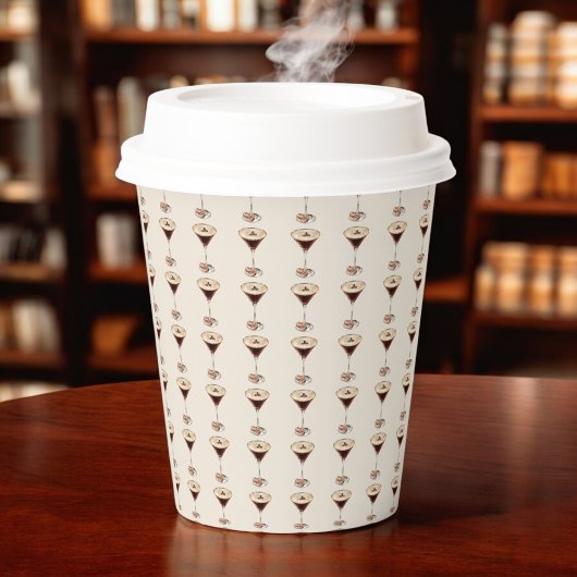 Liebe Braut Espresso Martini Brautparty Pappbecher