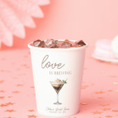 Liebe Braut Espresso Martini Brautparty Pappbecher