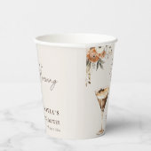 Liebe Braut Espresso Martini Brautparty Pappbecher (Rechts)