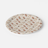 Liebe Braut Espresso Martini Brautparty Pappteller (Schrägansicht)