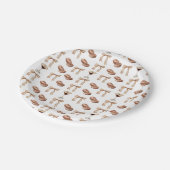 Liebe Braut Espresso Martini Brautparty Pappteller (Schrägansicht)