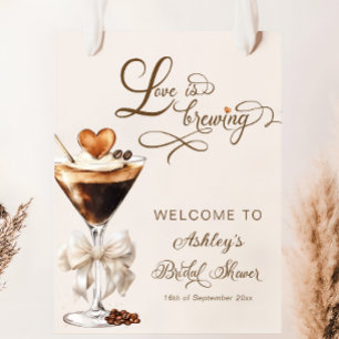Liebe braut Espresso Martini Brautparty Poster