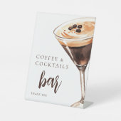 Liebe Braut Espresso Martini Brautparty Sockelschild (Vorderseite)