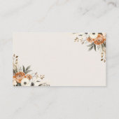 Liebe Braut Espresso Martini Display Dusche Begleitkarte (Rückseite)