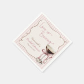 Liebe Braut Espresso Martini Papiertuch Serviette (Ecke)