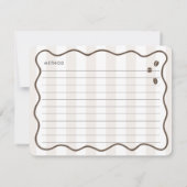 Liebe braut Espresso Martini-Rezept-Karte Einladung (Rückseite)