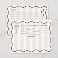 Liebe braut Espresso Martini-Rezept-Karte