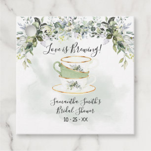 Liebe braut Eukalyptus-Grüntee-Dusche Geschenkanhänger