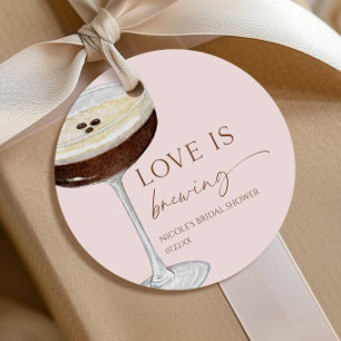 Liebe Braut Expresso Martini Brautparty Geschenkanhänger