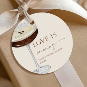 Liebe Braut Expresso Martini Brautparty Geschenkanhänger