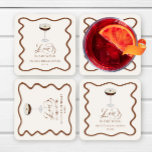 Liebe Braut Expresso Martini Brautparty Rechteckiger Pappuntersetzer<br><div class="desc">Dies sind Liebe ist Brennen Expresso Martini Brautparty Untersetzer!</div>