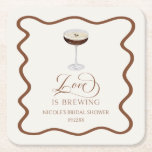 Liebe Braut Expresso Martini Brautparty Rechteckiger Pappuntersetzer<br><div class="desc">Dies sind Liebe ist Brennen Expresso Martini Brautparty Untersetzer!</div>