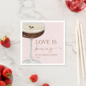 Liebe Braut Expresso Martini Brautparty Serviette (Beispiel)