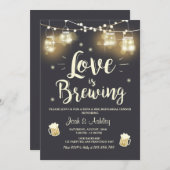 Liebe braut Grillen-Proben-Brautparty Einladung (Vorne/Hinten)