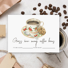 Liebe braut Guess wie viele Kaffeebohnen Begleitkarte