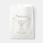 Liebe braut Hand Drawn Danke Geschenktütchen (Vorderseite)