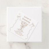 Liebe braut handgezeichnetes Brautparty Geschenkanhänger (Beispiel)