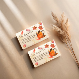 Liebe braut Herbst Brautparty Begleitkarte