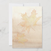 Liebe braut Herbst Brautparty Einladung (Rückseite)