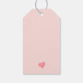 Liebe braut Herzen danke Geschenkanhänger (Rückseite)