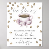 Liebe braut Hilfe der geschäftigen Brautadresse Poster (Vorne)