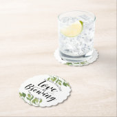 Liebe braut Hochzeit Blumen & Leaf Pub Hochzeit Untersetzer (Vor Ort)