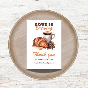 Liebe Braut Hochzeit Brause Kaffee Französischer B Dankeskarte
