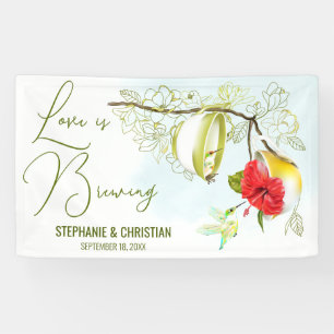 Liebe Braut Hummingbird-Teeparty Banner