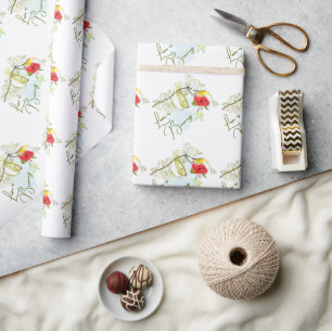 Liebe Braut Hummingbird Teeparty Geschenkpapier