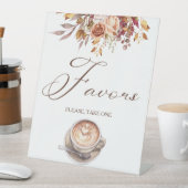 Liebe Braut Kaffee Brautparty bevorzugt Tisch Sockelschild (In Situ)