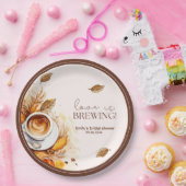 Liebe braut Kaffee Brautparty Brunch Pappteller (Party)
