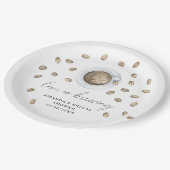 Liebe braut Kaffee Brautparty Pappteller (Schrägansicht)