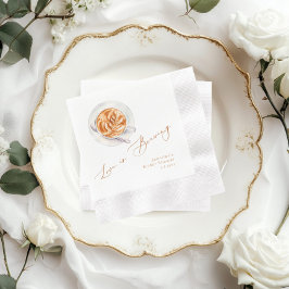 Liebe braut Kaffee Brautparty Serviette