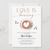 Liebe Braut Kaffee Bridal Dusche Einladung (Vorderseite)