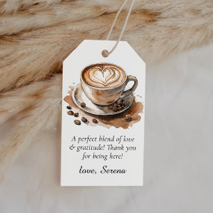 Liebe Braut Kaffee-Dusch-Dankeschön-Geschenkanhäng Geschenkanhänger