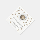 Liebe braut Kaffee Junggesellinnenabschied Serviette (Ecke)