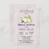 Liebe braut Kräutertee | BRAUTPARTY Einladung (Vorne/Hinten)