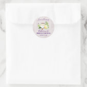 Liebe braut Kräutertee | BRAUTPARTY Runder Aufkleber (Tasche)