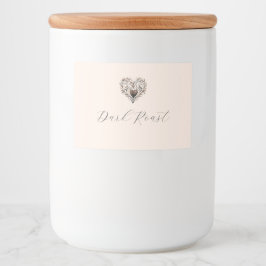 Liebe braut Lebensmitteletiketten Lebensmitteletikett