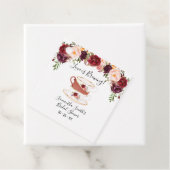 Liebe braut Marsala Tee Brautparty Geschenkanhänger (Beispiel)