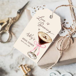 Liebe braut Martini-Brautparty-Geschenkmarke Geschenkanhänger