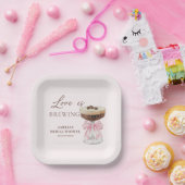 Liebe Braut Martini Brautparty Paper Teller (Party)
