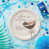 Liebe Braut Martini Brautparty Paper Teller (Party)