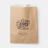 Liebe braut Monogramm-Gastgeschenk Hochzeit Geschenktütchen (Vorderseite)